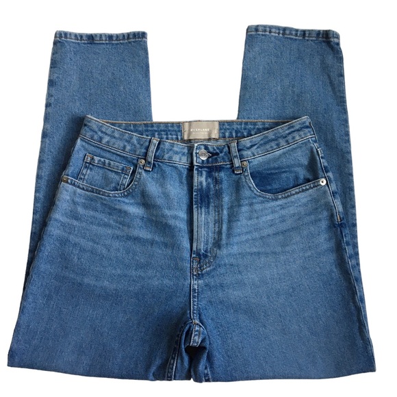 Everlane The Curvy Cheeky Jean High Rise Crop Blue Denim Jeans Size 29 - Picture 3 of 17
